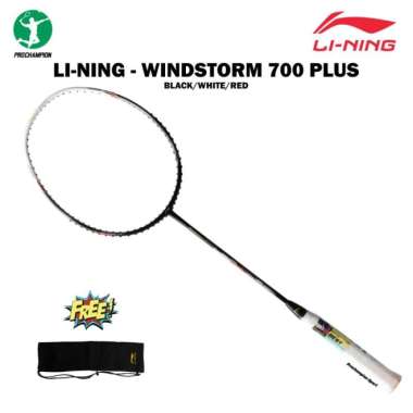 Raket Badminton Lining Windstorm 700 Plus Black White Red RAKET ONLY