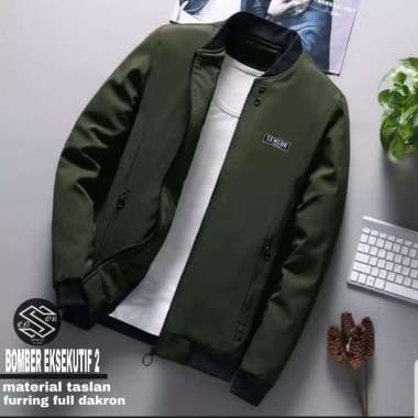 Jaket Pria Bomber Executive Two Waterproof Original Sensor Army L
