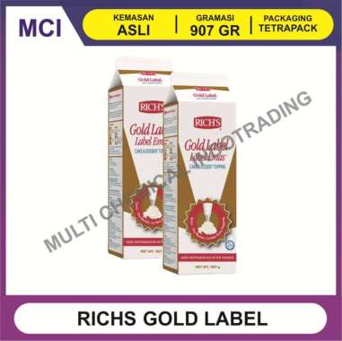 RICHS GOLD LABEL WHIPPING CREAM 907 GR - 1 DUS 12 PCS / WHIP TOPPING