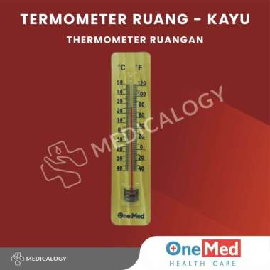 Thermometer Ruang Kayu Onemed | Termometer Alat Ukur Suhu Ruangan