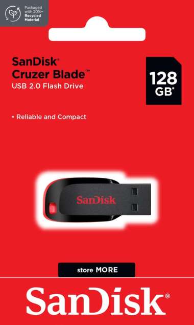SanDisk Cruzer Blade CZ50 Flashdisk 128GB
