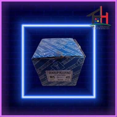 MOON LION Sekrup Roofing Kuning M5x45 Baut Roofing Kuning M5 x 45 DUS 400 PCS