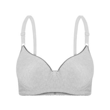 You've (You Have) BH Bra Beha Wanita Women Bra Kawat Busa Tipis B1303 Grey 36