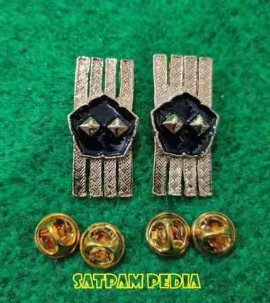 Monogram Kerah PNS Polri Gol 4B - Pin Kerah PNS Polri Gol 4B