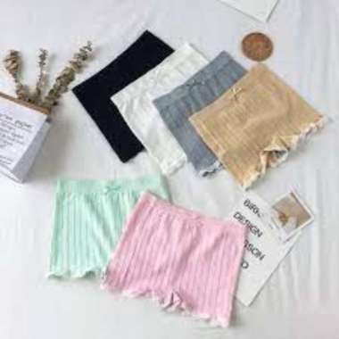 Celana Pendek Wanita Kolor Wanita Pakaian Dalam Short Underwear Seamless Sexy Cute Sweet Plain Cotto