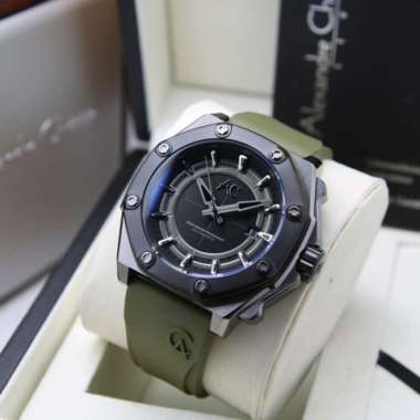 ALEXANDRE CHRISTIE AC 9601 BLACK GREEN AUTOMATIC RUBBER. ORIGINAL