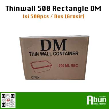 Sale Grosir! Thinwall Dm 500 Ml Rectangle 500Pcs Promo