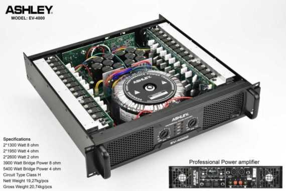 Sale Power Amplifier Ashley Ev4000 / Ashley Ev 4000 Class H Sale