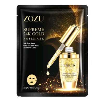 ORI (ISI 5PCS) Masker Wajah Zozu Supreme 24K Gold Facial Sheet Mask / Masker Wajah Emas Korea/Masker