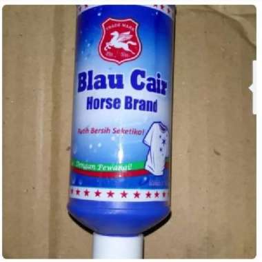 Blau Cair cuci baju 100 ml cap kuda terbang pemutih pakaian