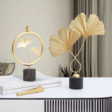 Zee Leaf Ornaments / Pajangan Rumah Daun Mewah Luxury Gold Ornamen