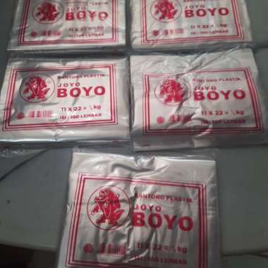 Plastik Bening Joyo Boyo 1/2 kg 0.5 kg ukuran 11 x 22 cm isi 100 lbr