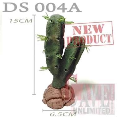 DS004 CACTUS ARTIFICIAL KAKTUS PLANT HIASAN AKUARIUM TANAMAN GURUN RESIN DEKORASI KANDANG TERRARIUM 