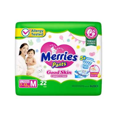 Promo Harga Merries Pants Good Skin M22 22 pcs - Blibli