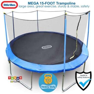 Trampolin Little Tikes Mega 10 Ft 12 Foot 15 Trampoline Jaring besar 15 foot