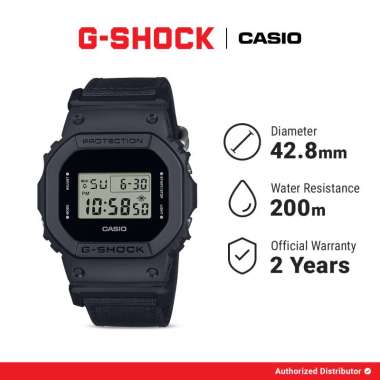 G-Shock DW-5600BCE-1DR Cordura Jam Tangan Pria Original Digital Black