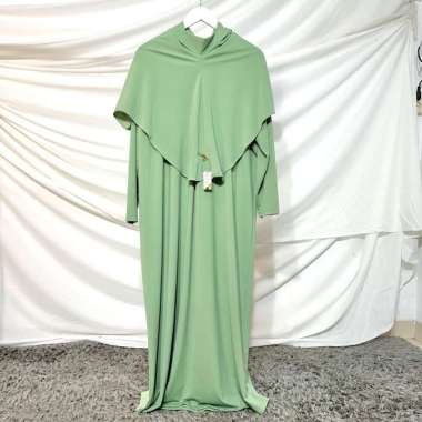 KOYU DRESS ABAYA PLAIN ( ABAYA ONLY ) MATCHA