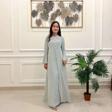 Lausboutique Dress Amira-Gamis Lebaran Beading S Sage