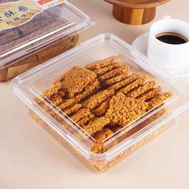 10pcs tray mika kue besar 21cm box kotak mika dessert cake tiramisu