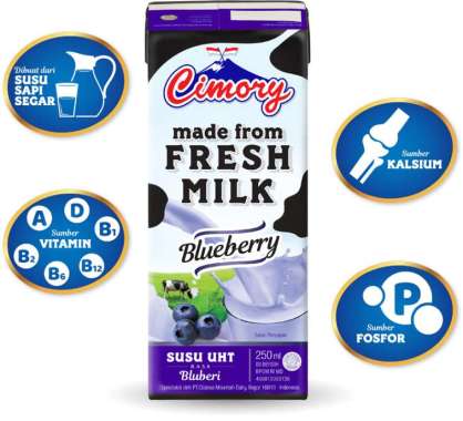 Cimory Susu UHT 250 ml Blueberry