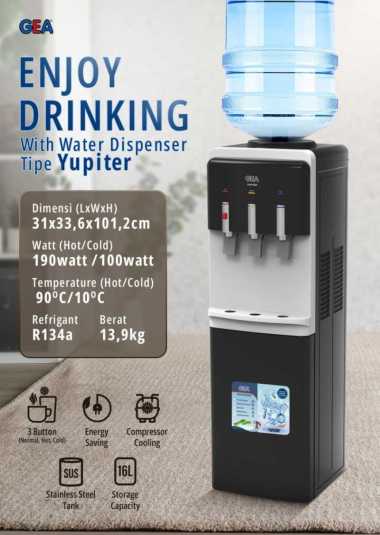 GEA JUPITER Dispenser Galon Atas Water Dispenser 3 Kran