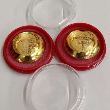 PIN KOPRI CEMBUNG SEPUH EMAS KUALITAS PREMIUM - Kotak