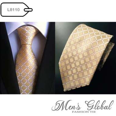 DASI PRIA LEBAR 8 CM KANTOR WEDDING STRIP NAVY HITAM MERAH CASUAL - L8110