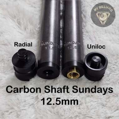 Carbon Shaft Sundays 12.5mm Uniloc Radial Stick Billiard Stik 3X8/10
