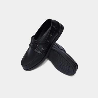 SPV AMBLE - Sepatu Pria - Anvil Vegan Black - Boat Shoes 43