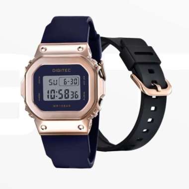 Jam Tangan Unisex Digitec 7054 Original BDG 7054T DG 7054 Navy