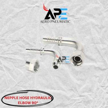 3/4" Fitting Hose Elbow 90° Hydraulic NJ 12-12 Single Hex 3/4 Inch