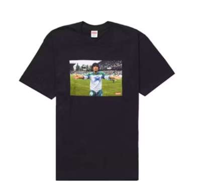Supreme Maradona No Drugs Tee Black M