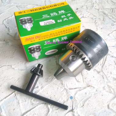 SAN OU 16 MM Kepala Bor Drill Chuck Drat Derat 16mm 5/8" 5/8 Inchi