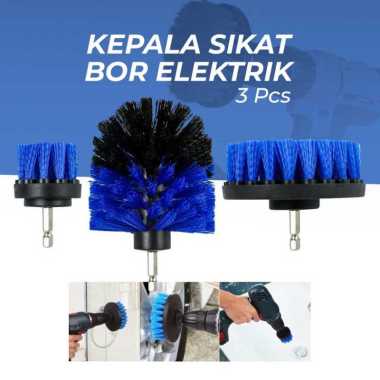 MSHIER Kepala Sikat Bor Elektrik Power Cleaning Head 3 PCS