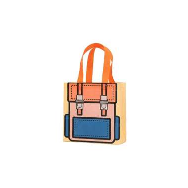 OEM ONE-T59 Tas Hampers Non Woven Anti Air Motif Tas Sekolah Lucu Uk. 22x22x9cm Goodie Bag / Hand Ba