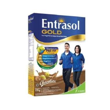 susu bubuk entrasol gold 175gr Cokelat