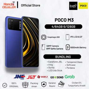 Xiaomi POCO M3 6/128GB 4/64GB Garansi Resmi POCO Indonesia TAM POCO M3 5G 6/128GB NON BUNDLING