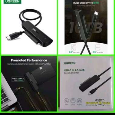 UGREEN 70610 USB C to Hardisk 2.5in Type-C to SATA Converter 5Gbps Plug and Play