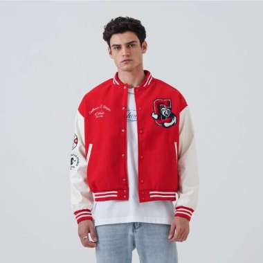 CELCIUS Varsity Jacket I31000252C Merah M
