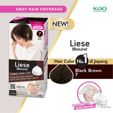 Surabaya - Liese Blaune Bubble Hair Color Cat Pewarna Rambut Black Brown Untuk Menutup Uban