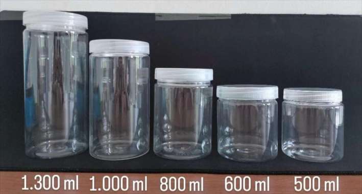 TOPLES TABUNG SILINDER PLASTIK 600 ML