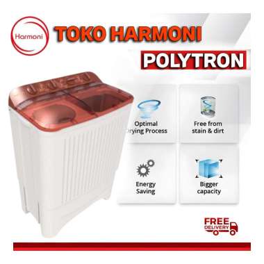 MESIN CUCI POLYTRON 2 TABUNG MESIN CUCI POLYTRON TRANSPARAN 9KG 9072 8072 7072 7KG