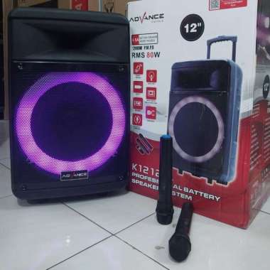 Speaker Wireless Portable Advance 12" K1212-A 1200W P.M.P.O
