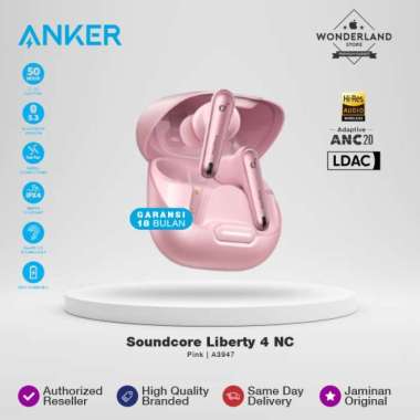 Anker Soundcore Liberty 4 NC LDAC Hi Res Audio ANC2.0, 6 Mics - A3947 Pink