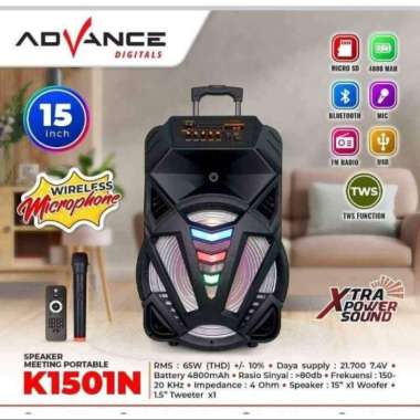 speaker advance 1501 karaoke mic1