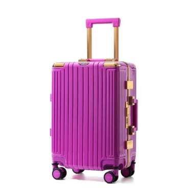 Roaming Koper Kabin & Bagasi Nuansa Gold Wanita dan Pria T098 PURPLE - 22