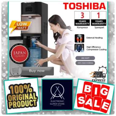 DISPENSER TOSHIBA RWF1669BID(K) RWF-1669BID 1669BID(K) KOMPRESOR LOW WATT GALON BAWAH TOSHIBA DISPEN