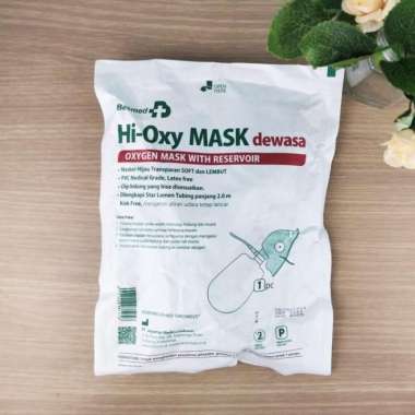 BESMED Hi-Oxy Dewasa/ Masker Sungkup Oksigen Dewasa