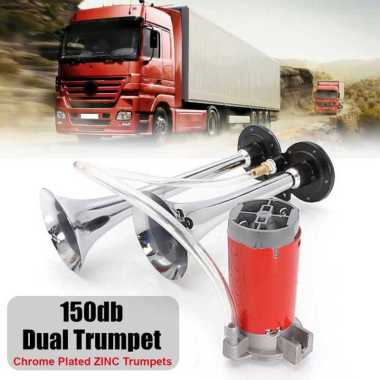 You Lian Klakson Trompet Truk Mobil Dual Air Horn 150dB 24V