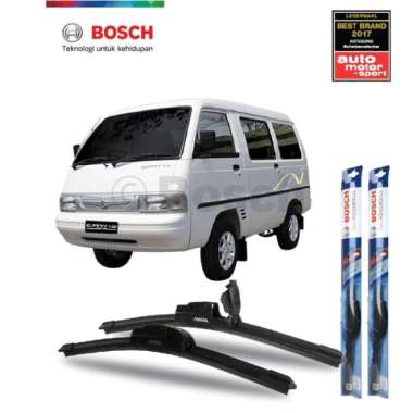 WIPER MOBIL FRAMELESS CARRY UKURAN 17" & 17" BOSCH